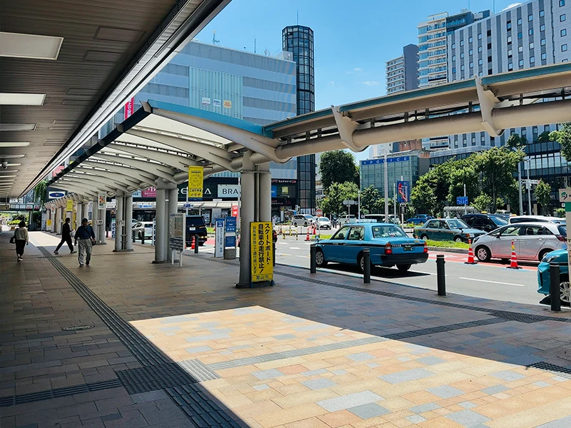 郡山駅のロータリー